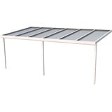 Gutta Terrassendach Premium 611 x 306 cm weiß/polycarbonat opal weiß