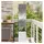 vidaXL Garten Sichtschutz-Leinwand Floral Silber 32 x 140 cm Edelstahl