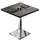 GGM Möbel Bistrotisch 60 x 60 x 75 cm Wenge/Edelstahl