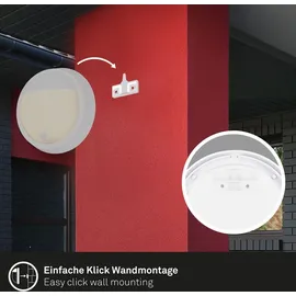 Briloner - LED Wandlampe Akku Dämmerungssensor, 20 sek. Timer, Aussenlampe, Wandleuchte Bewegungsmelder,