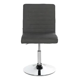 CLP 2er Set Esszimmerstuhl Elvas Stoff I Höhenverstellbar Und 360 Grad Drehbar, Mit Bodenschonern I Wohnzimmerstuhl Mit Gestell In Chromoptik