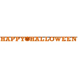 Happy Halloween Kürbis Girlande 2,4m - OS