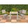 Merxx Naxos Balkonset 3-tlg. Tisch 120 x 70 cm grau