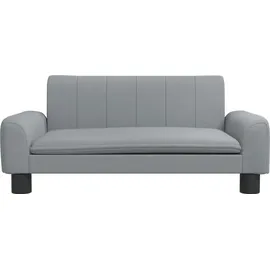 vidaXL Kindersofa Hellgrau 70 x 45 x 30 cm Kiefer