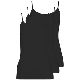 Pompadour Spaghetti-Hemd Schwarz L