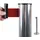 Showdown Displays Absperrständer Gurtbandsystem Verchromter Pfosten mit rotem Absperrband