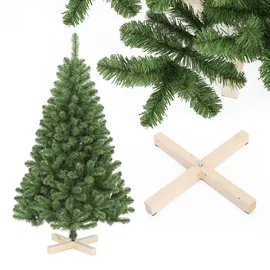 salcar Weihnachtsbaum 180 cm Tannenbaum Pvc Christbaum mit Holzstände