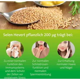 Hevert-Arzneimittel Selen Hevert pflanzlich 200 μg Kapseln