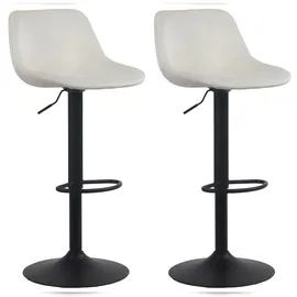 CLP 2er Set Barhocker Loft creme/Samt