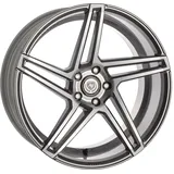 artFORM AF-601 smoke grey polished 8.5x20 ET45 - LK5/112 ML66.5 Alufelge grau