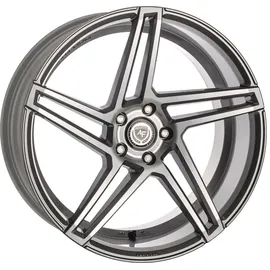 artFORM AF-601 smoke grey polished 8.5x20 ET45 - LK5/112 ML66.5 Alufelge grau