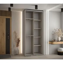 möbel kryspol Schwebetürenschrank Dakota 110 x 235,2 x 45 cm Schwarz