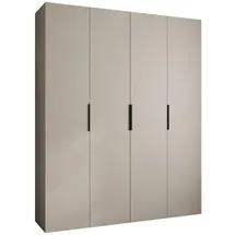 abiks möbel Drehtürenschrank COMO 200 x 245,5 x 50 cm Schwarz