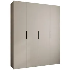 abiks möbel Drehtürenschrank COMO 200 x 245,5 x 50 cm Schwarz