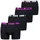 Puma MEN EVERYDAY BOXER electric orchid / schwarz combo XXL 4er Pack