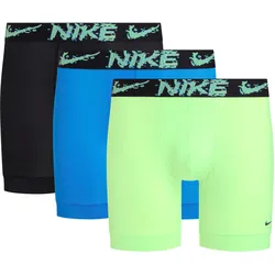 Boxer NIKE UNDERWEAR Gr. XL (52), blau (photo blue, vapor grn, blk alcmy wb) Herren Unterhosen mit kontrastfarbenem Markenlabel