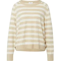 s.Oliver Oversized Strickpullover Beige / Bunt 46