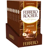 Ferrero Rocher Tafelschokolade 90 g, 8er Pack