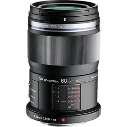 OM SYSTEM M.Zuiko ED 60 mm - f./2.8-22 (Makro Objektiv für Micro-Four-Thirds, Schwarz)