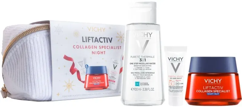 Vichy Liftactiv Collagen Specialist Night Weihnachtsgeschenk-Set für reife Haut