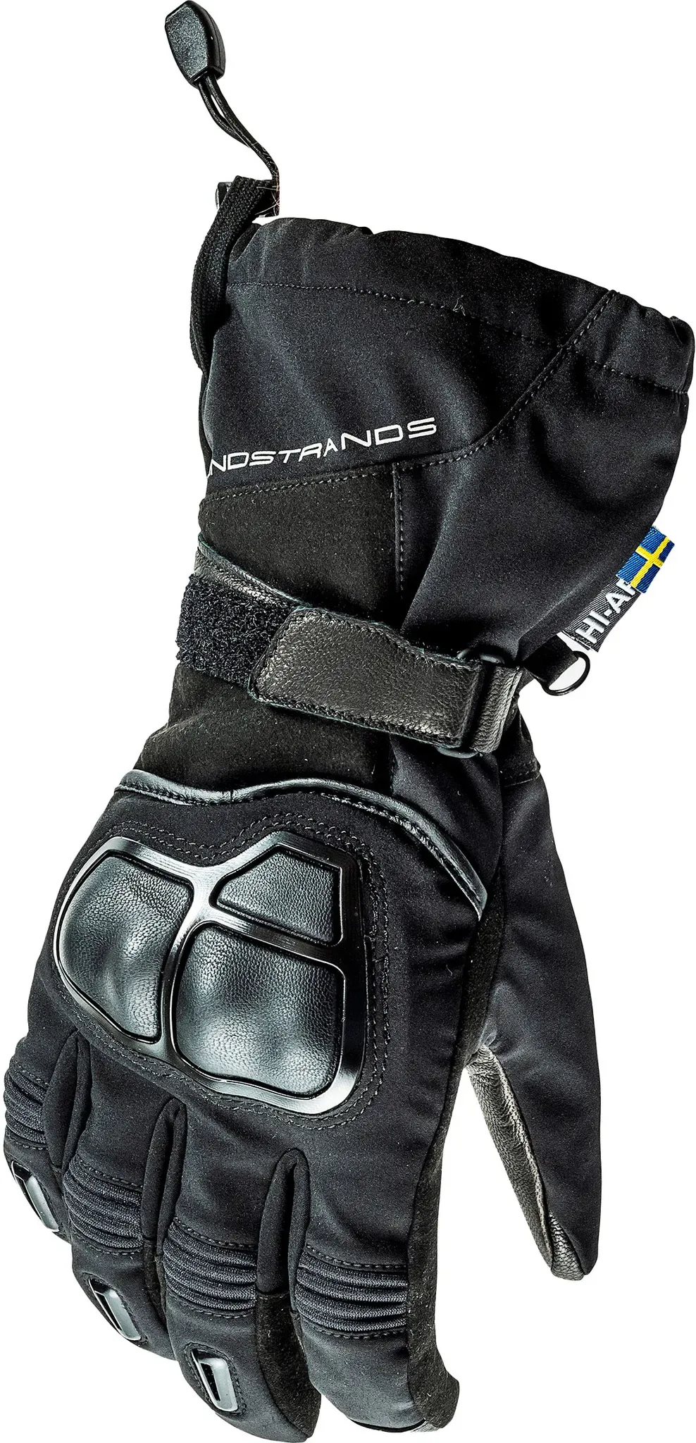 Lindstrands Hede, gants imperméables unisexes - Noir - 10