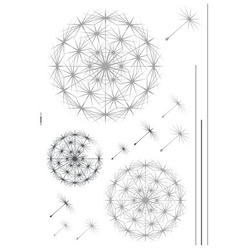 KOMAR Dekosticker »Dandelion«, BxH: 100 x 70 cm - bunt