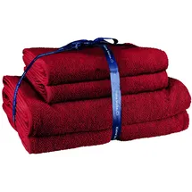 KLEINE WOLKE Handtuchset 4-tlg. rot