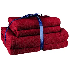 KLEINE WOLKE Handtuchset 4-tlg. rot