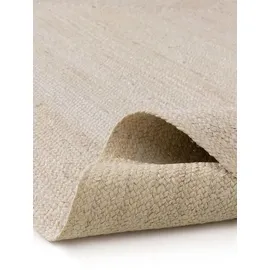 benuta pure Juteteppich, Jutta Ivory ø 80 cm - Moderner Kurzflor-Teppich für Fußbodenheizung geeignet, Teppiche Böden, Teppiche