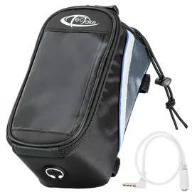 Tectake Fahrradtasche Schwarz, Grau, Kunststoff, 10x10.5x20.5 cm