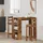 vidaXL Bartisch mit Regal 102 x 50 x 103,5 cm Braun