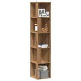 vidaXL Eckregal Artisan-Eiche 33x33x165 cm Holzwerkstoff