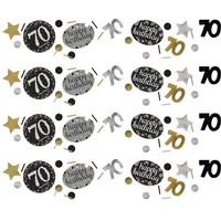 Amscan Konfetti 70 Jahre Happy Birthday