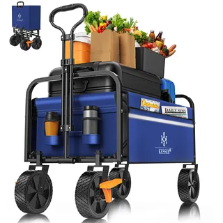 Kesser Bollerwagen faltbar ohne Dach blau/navy