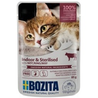 Bozita Cat PB Indoor & Sterilised Häppchen in Gelee Rind 12 x 85 g -