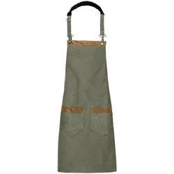 Latzschürze Canvas zwei Taschen Fb. Flaschengrün : 100% Baumwolle 16oz. : Flaschengrün
