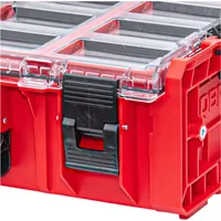 QBRICK SYSTEM ONE Organizer 2XL 2.0 MFI RED ULTRA HD stapelbar 582 x 387 x 131 mm 13,5 l Ip66 mit Schaumstoffeinlage