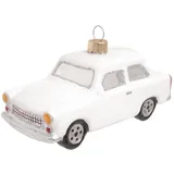 Krebs Glas Lauscha Weihnachtsornament Trabant Weiß 1-tlg. 6cm