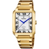Festina F20678/1 Herrenuhr Quarz Rechteckig Goldfarben