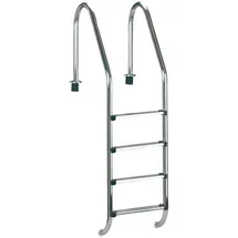 CLEAR POOL Tiefbeckenleiter Silber 150 cm