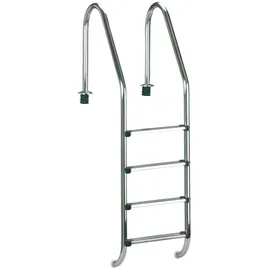 CLEAR POOL Tiefbeckenleiter Silber 150 cm