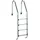 CLEAR POOL Tiefbeckenleiter Silber 150 cm