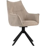 deVries Diningsessel »Ginosa« | 62x66x90cm | schwarz | Polyester / Metall