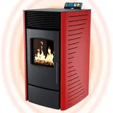 NEMAXX P9 Pelletofen 11 kW WiFi-Ready rot