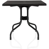 hjh living Travano T1 Klapptisch 79 x 79 x 0 cm Schwarz