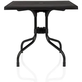 hjh living Travano T1 Klapptisch 79 x 79 x 0 cm Schwarz