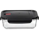 Ritzenhoff & Breker Vorratsdose Cucina 640ml aus Borosilikatglas klar/schwarz