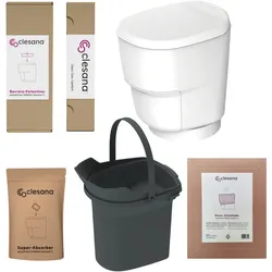 CLESANA Toilette C1 mit Rundsockel - Komplett-Set
