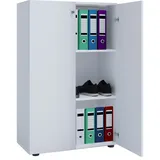 VCM Lona Aktenschrank 70 x 40 x 110 cm weiß
