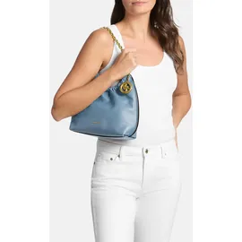 Michael Kors Indie Small Schultertasche Leder Blue